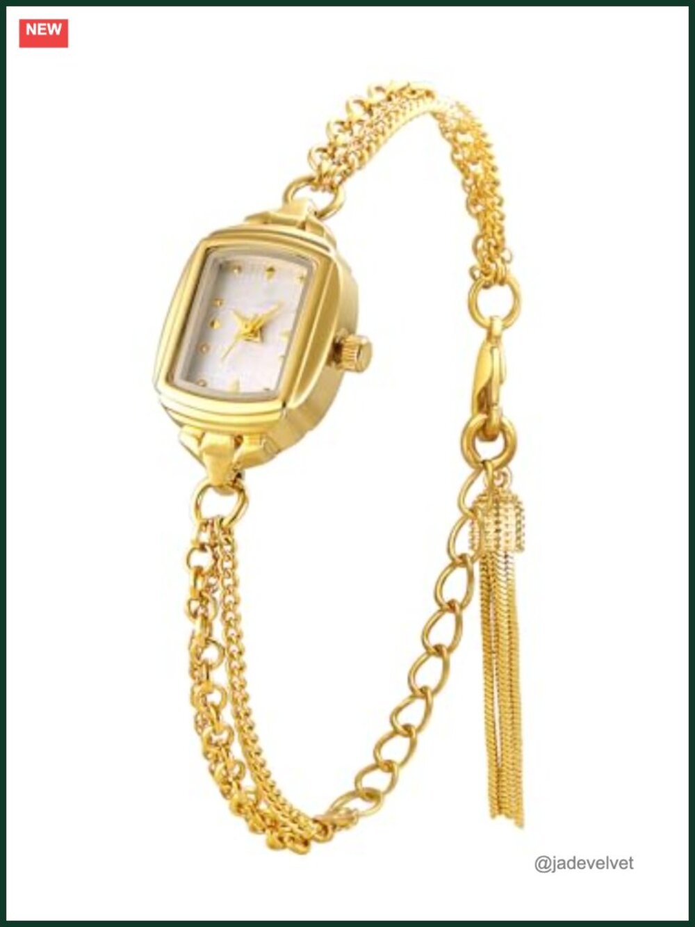 Women's Ultra Thin 7mm Dainty Rectangle Analog Quartz Watch